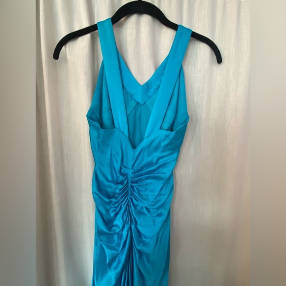 Caché Beautiful Blue Silk Evening Gown Size Woman’s 2 - Picture 4 of 10